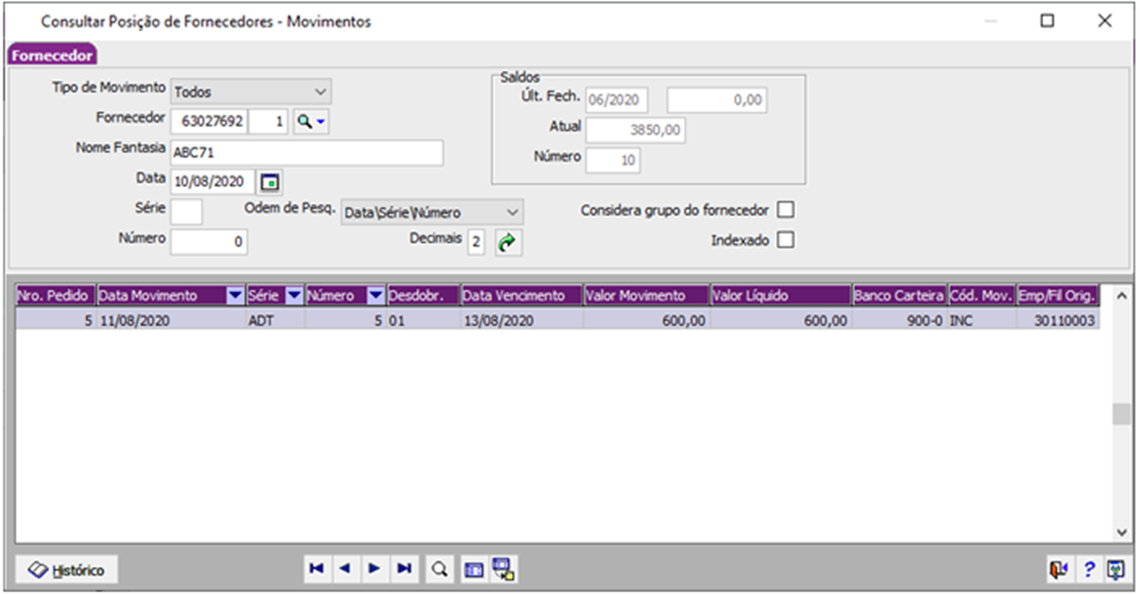 Como Incluir Adiantamento Do Pedido De Compra E Gerar Duplicata Com ...